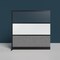 Luxor Modular Wall Room Divider System, Black Frame, 70in. x 70in. Add-On Wall - Wide Paneling MW-7070-XWCGWB - alternate 4